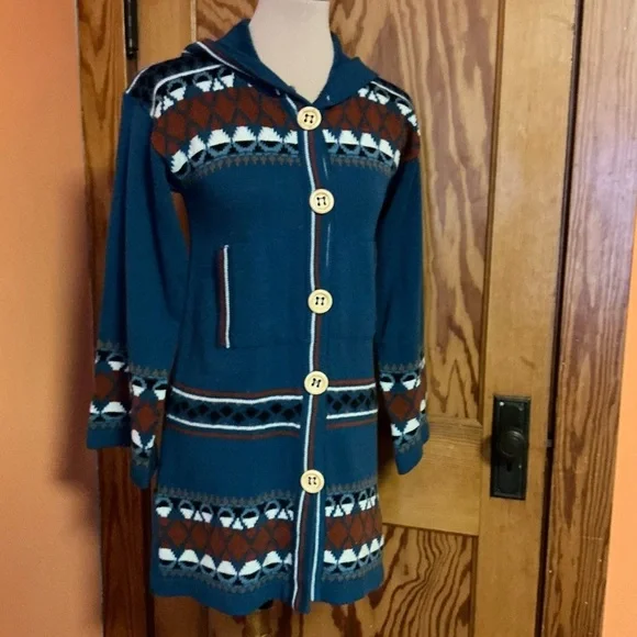 Vintage 70s OOAK. Bell sleeve Shacket